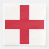 St. George ~ Flagge von England Serviette (Vorderseite)