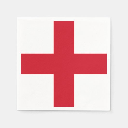 St. George ~ Flagge von England Serviette (Vorderseite)