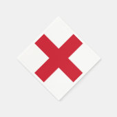 St. George ~ Flagge von England Serviette (Ecke)