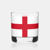 St. George ~ Flagge von England Whiskyglas (Rückseite)