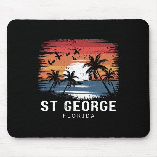 St George Florida Surfen Surfer Mousepad (Vorne)