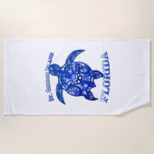 St. George Florida Vacation Tribal Turtle Strandtuch (Vorderseite)
