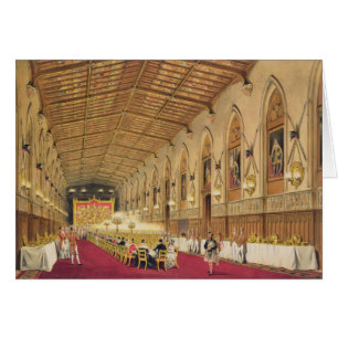 St George Hall, Windsor Schloss, 1838 (Farbe