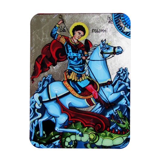 St George Icon Magnet (Vertikal)