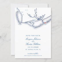 St. George Island FL Elegant Navy Beach Wedding