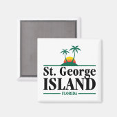 St George Island Florida Magnet (Vorderseite/Rückseite)