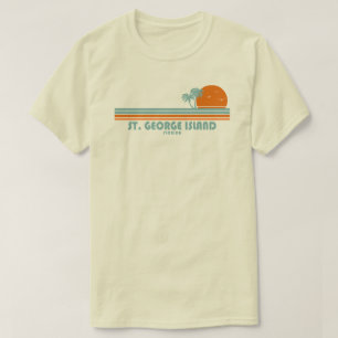St. George Island Florida Sonnenpalmen T-Shirt