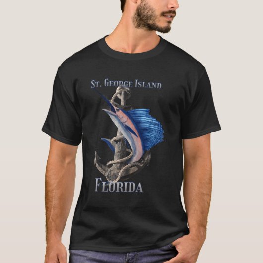 St George Island Florida Swordfish Marlin Ocean T-Shirt (Vorderseite)