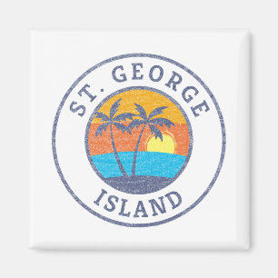 St. George Island, Florida verblasster klassischer Magnet