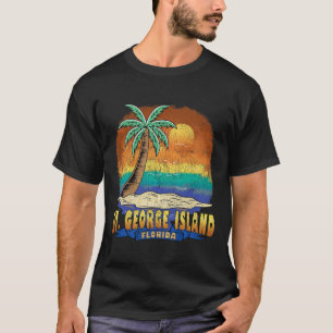 St. George Island Florida Vintag Distressed Souve T-Shirt