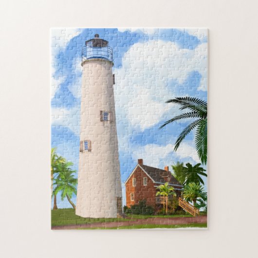 St. George Island Lighthouse - Florida Art Puzzle (Vertikal)