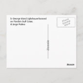 St George Island Lighthouse, Florida Postkarte (Rückseite)