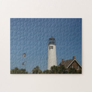 St George Island Lighthouse in Eastpoint, Fl on a  Puzzle