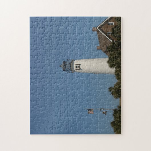 St George Island Lighthouse in Eastpoint, Fl on a Puzzle (Vertikal)