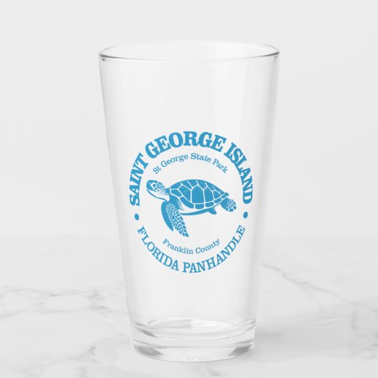 St. George Island (Meeresschildkröte) Glas (Vorderseite)