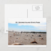 ST. GEORGE ISLAND STAAT PARK - FLORIDA POSTKARTE (Vorne/Hinten)