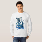 St George kämpfen Dragon Saint George und Dragon T-Shirt (Vorne ganz)