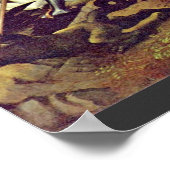 St. George kämpft den Drachen von Raffael Poster (Ecke)