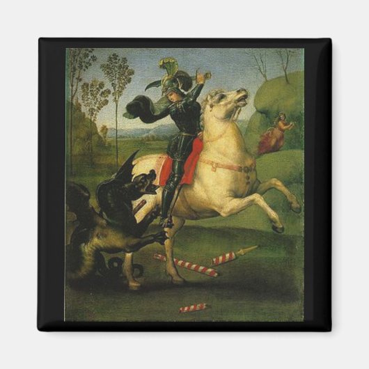 St. George kämpft gegen den Drachen Magnet (Vorne)