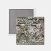 St. George kämpft gegen den Drachen Magnet (Vorderseite/Rückseite)