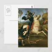 St. George kämpft gegen den Drachen Postkarte (Vorne/Hinten)