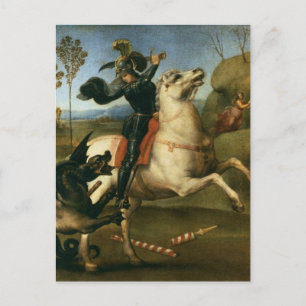 St. George kämpft gegen den Drachen Postkarte