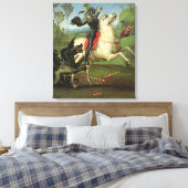 St. George kämpft mit dem Drachen Leinwanddruck (Insitu (Schlafzimmer))