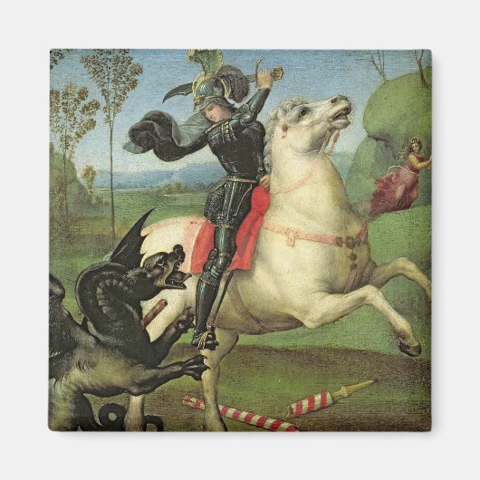 St. George kämpft mit dem Drachen Magnet (Vorne)