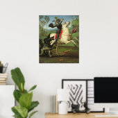 St. George kämpft mit dem Drachen Poster (Heimbüro)
