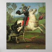 St. George kämpft mit dem Drachen Poster (Vorne)