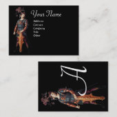 ST. GEORGE Monogramm, schwarz Visitenkarte (Vorne/Hinten)