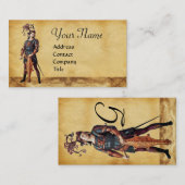 ST. GEORGE Old Brown Parchment Monogram Visitenkarte (Vorne/Hinten)