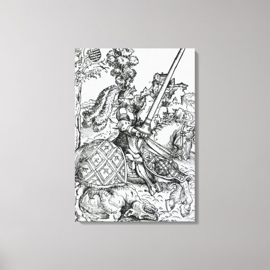 St. George on Horseback, 1507 Leinwanddruck (Vorderseite)