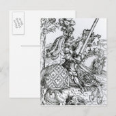 St. George on Horseback, 1507 Postkarte (Vorne/Hinten)