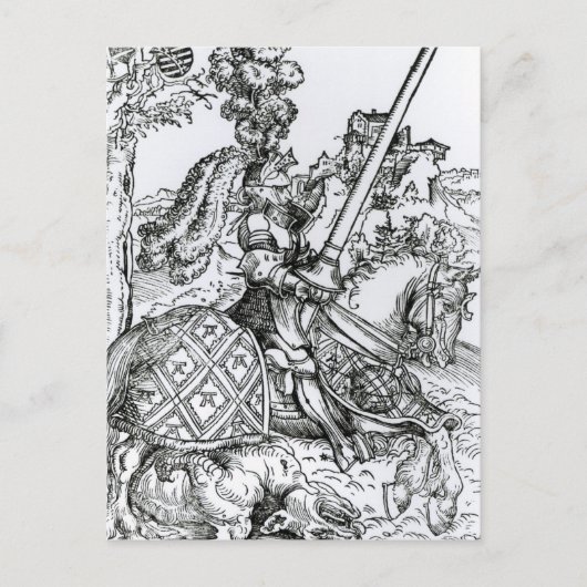 St. George on Horseback, 1507 Postkarte (Vorderseite)