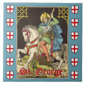 St. George on Horseback (BS 01) Fliese (Vorderseite)