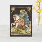 St. George on Horseback (BS 01) Karte (Gelbe Blume)
