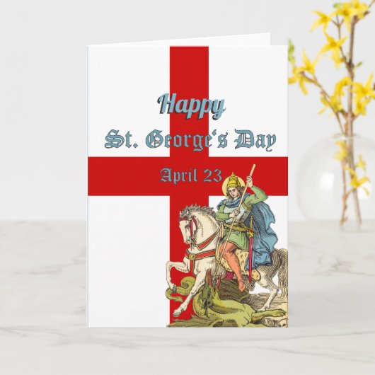 St. George on Horseback (BS 01) Karte (Gelbe Blume)