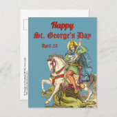St. George on Horseback (BS 01) Postcard Postkarte (Vorne/Hinten)