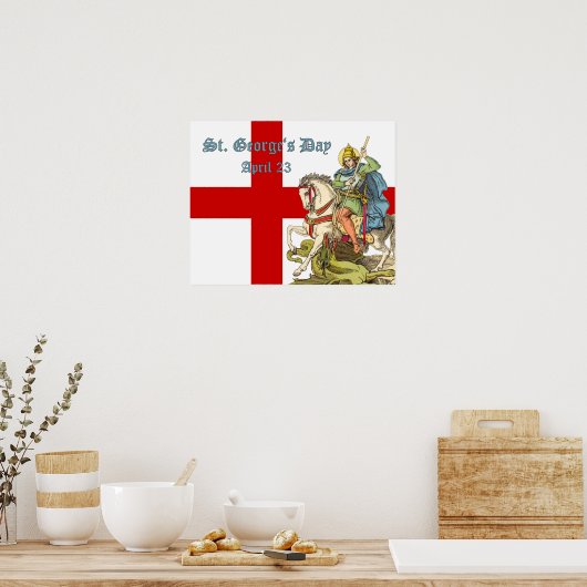 St. George on Horseback (BS 01) Poster (Küche)
