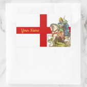 St. George on Horseback (BS 01) Rechteckiger Aufkleber (Tasche)