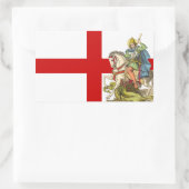 St. George on Horseback (BS 01) Rechteckiger Aufkleber (Tasche)