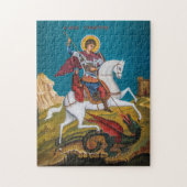 St. George Orthodox Christliches Symbol Puzzle (Vertikal)