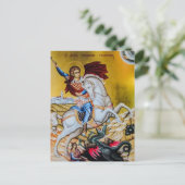St. George Orthodox Icon Postkarte (Stehend Vorderseite)