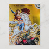 St. George Orthodox Icon Postkarte (Vorderseite)