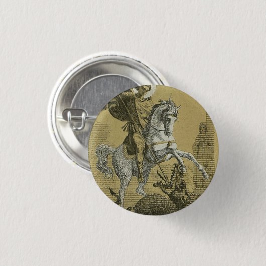 St. George Patron in England Button (Vorne & Hinten)