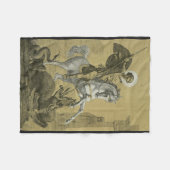 St. George Patron in England Fleecedecke (Vorderseite (Horizontal))