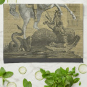 St. George Patron in England Geschirrtuch (Gefaltet)