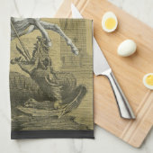 St. George Patron in England Geschirrtuch (Viertel Falte)