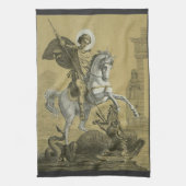 St. George Patron in England Geschirrtuch (Vertikal)